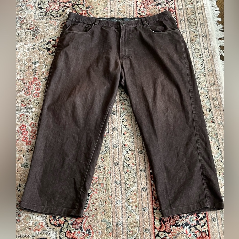 Ermenegildo Zegna Dark Brown Stretch Denim Jeans